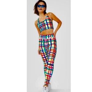 Terez Plaid Leggings- XS,S